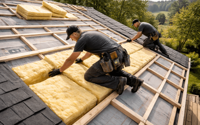 Hur isolerar man taket vid takomläggning?